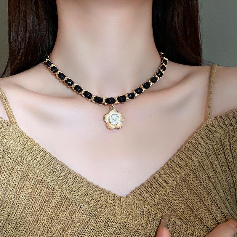 Number Heart Leather Wrap Necklace - 2023 Autumn/Winter Clavicle Chain, Sweet Cool Style Jewelry