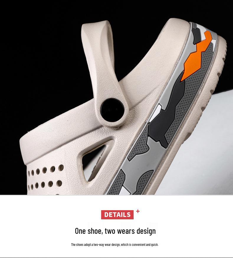Herren 2024 Sommer Dual-Wear Camouflage Strandschuhe: Trendig, Übergröße, für Zuhause und den Außenbereich.