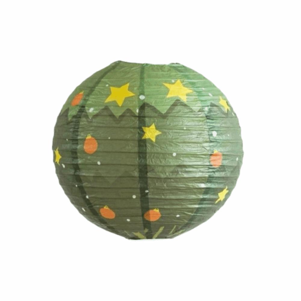 Xmas Decoration Christmas Paper Lantern DIY Festival Lanterns Folding Lantern Ball Party Supplies