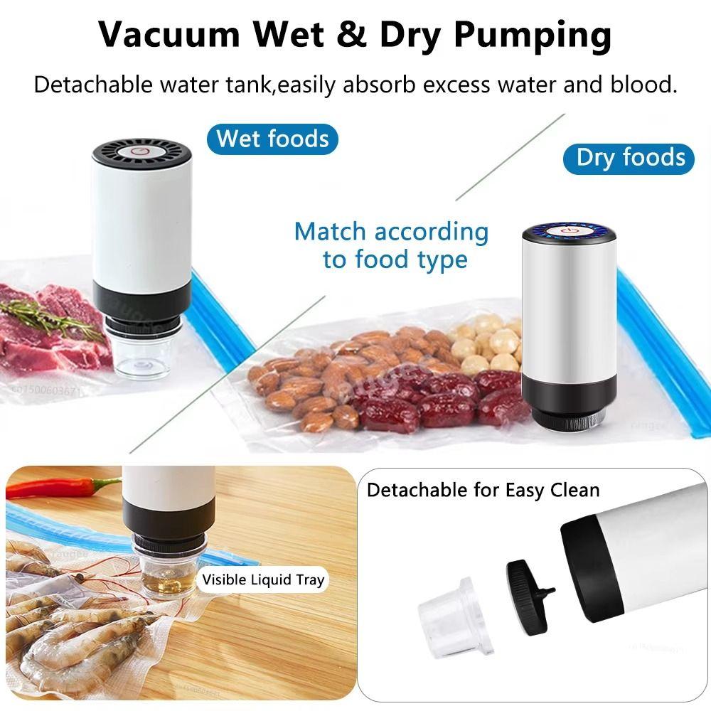 Low Noise Electric Vacuum Pump Lightweight Vacuum Bag Suction Pump Vacuum Bag Pump Home Storage