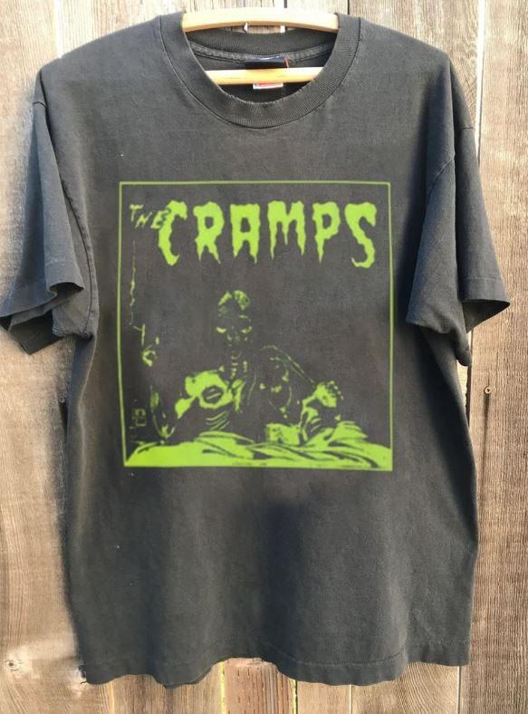 The Cramps Punk Rock Band Graphic Charcoal Unisex Shirt Men Women KH17458 Unisex T-Shirt XL