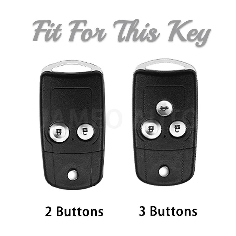 TPU Car Flip Folding Shell Fob For Honda Civic Accord Jazz CRV HRV CRZ For Acura TL TSX ZDX RSX Car Key Case Cover Accessories