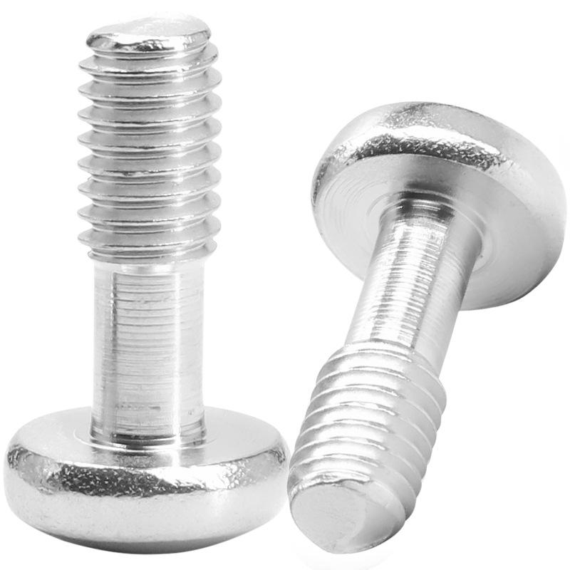 304 Stainless Steel Cross Round Head Loose Screw, Pan Head, Half Tooth, M3/M4/M5/M6.