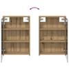 Bathroom Cabinet Set 3 Pcs 126 X 16 X 62.5 Cm Particleboard