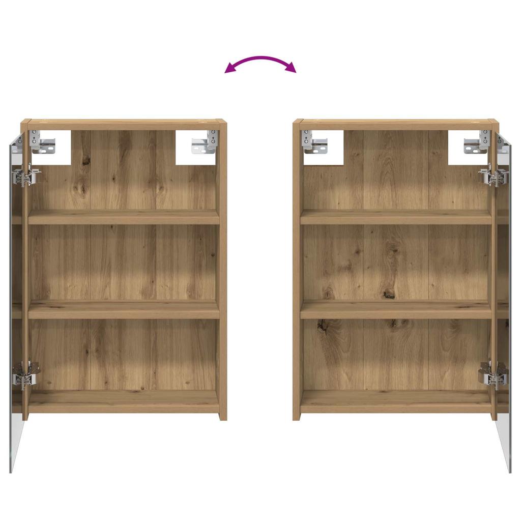 Bathroom Cabinet Set 3 Pcs 126 X 16 X 62.5 Cm Particleboard