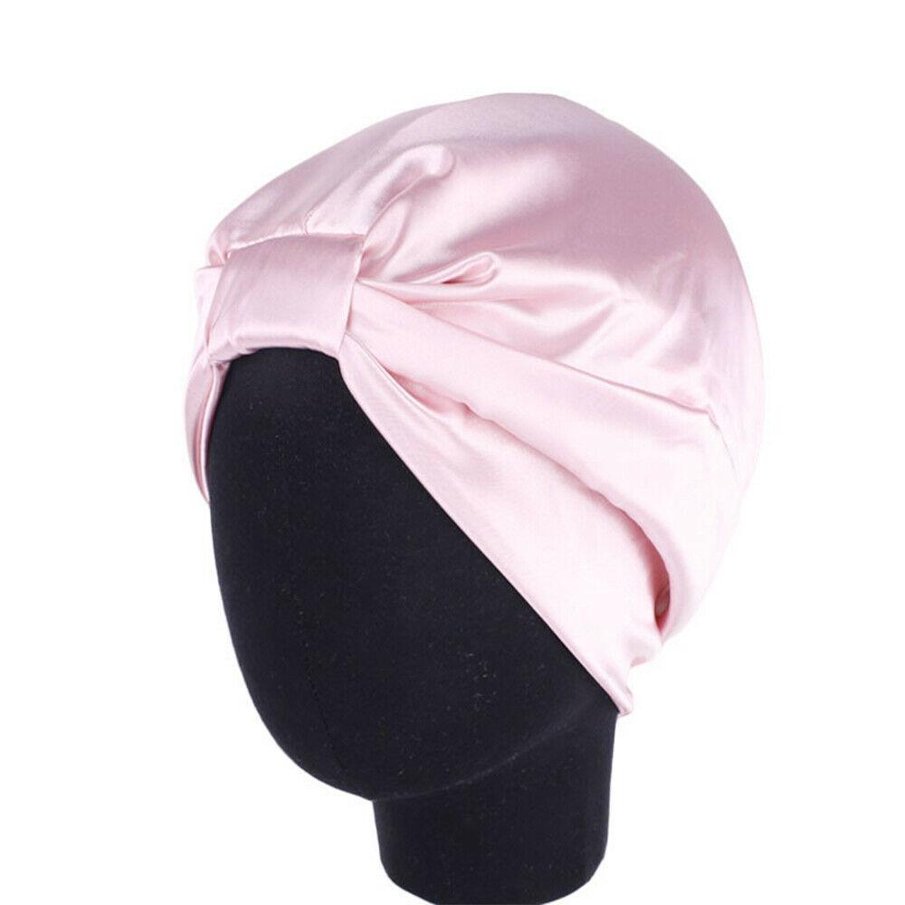 Fashion Silk Turban Bonnet For Women Satin Hat Stretch Headband Beanie Caps Scarf Bohemian Breathable Headwrap Hair Accessories