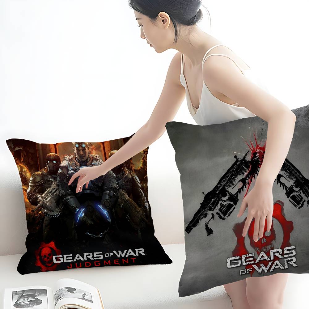 G-Gears Of War Personalized Pillow Cover Kids Bedroom Wild Party Decor Pillowcase Kid Birthday Shower Gift