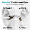 Sticky Ear Cleaning Sticks, Reusable Ear Cleaning Sticky Sticks (Size S) | 24 Sticky Earwax Cleaning Sticks with Soft Resin Tips (1 Pack)