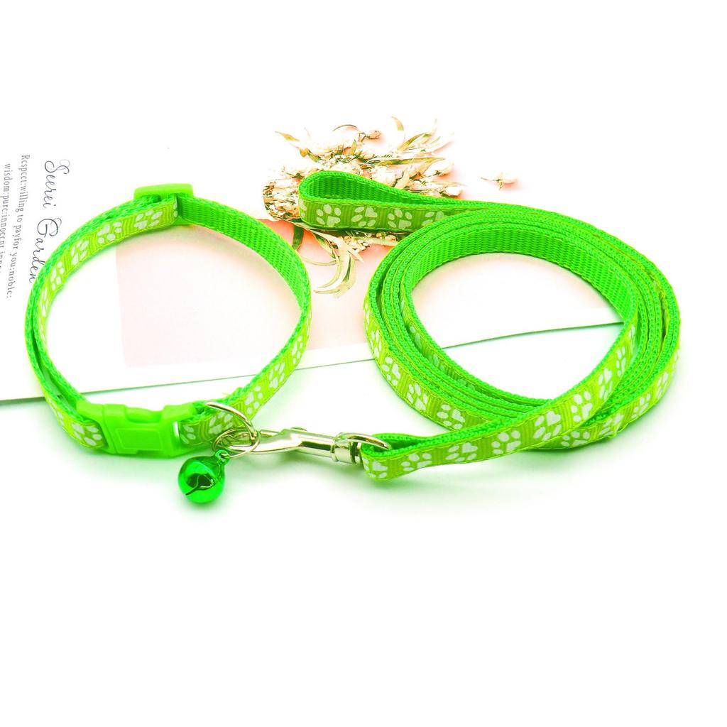 Mehrfarbiges Kätzchenhalsband mit Glöckchen & Hundemuster