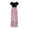 Women Fashion  Gradient Print Short  Sleeve Spaghetti Maxi Dress
