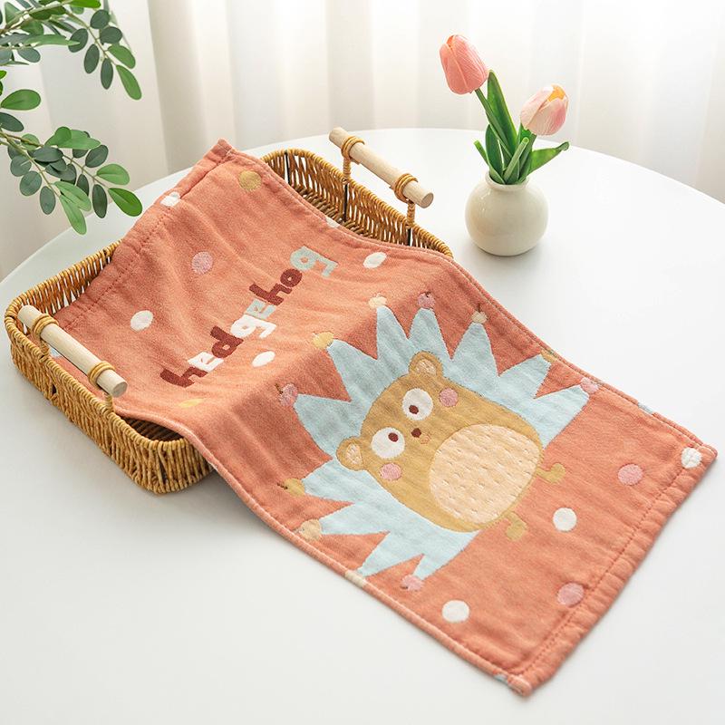 New Style Three-Layer Gauze Cotton Towel for Children - Absorbent Large Towel for Kindergarten Use