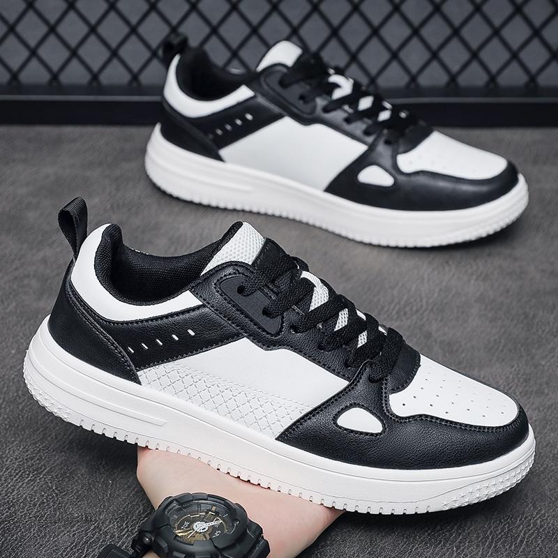 

Новые мужские классические модные низкие кеды для скейтбординга, удобные студенческие мужские дышащие трендовые повседневные кроссовки на мягкой подошве для мальчиков 47 чёрный/белый