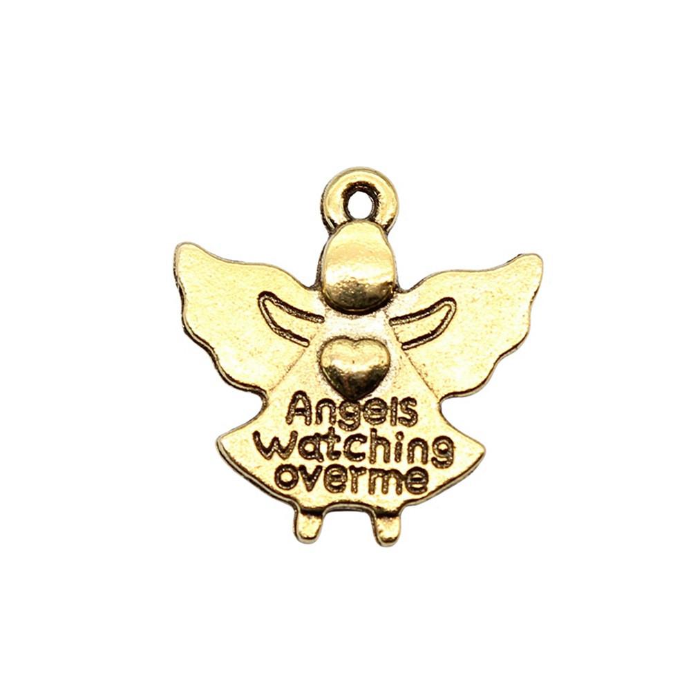 Angel Charms Alloy Fairy Pendants For Religious Holiday Jewelry Making