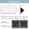BSEED Single 1/2Gang Mechanical Light Switch Double Reset Wall Switch Bounce Buttons 1Way Plastic Matte Frames EU Standard