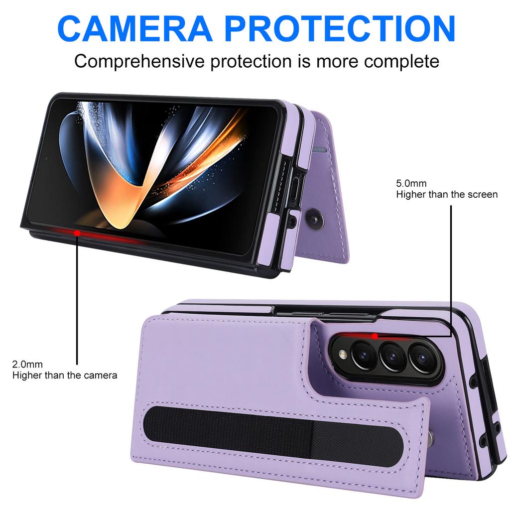 Foldable Screen PU Leather Shockproof Protective Case for Samsung Galaxy Z Fold 7 /6 /5  Mobile Phone Case with Pen Slot
