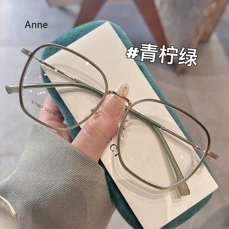 Stylish Anti Blue Light Myopia Glasses Metal Nearsighted Shortsighted Myopic Eyeglasses For Women Men Diopters 0-6.0