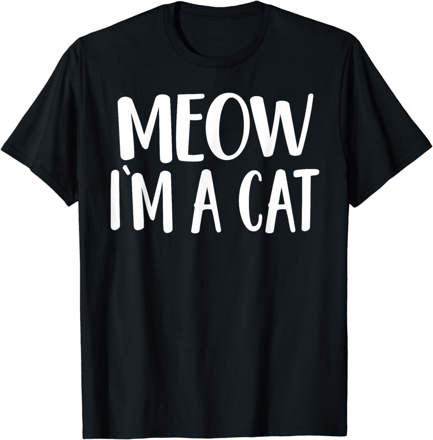 Meow I m A Halloween Costume Men T Shirt 3XL чёрный