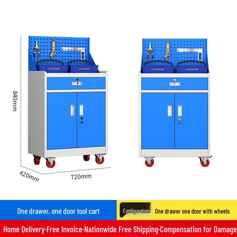 Heavy Duty Tool Cabinet with Thickened Drawers for Workshop and Auto Repair Storage.