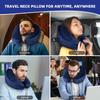 Outdoor Travel H-type Inflatable Airplane Neck Pillow, Washable Cover Travel Pillow, Inflatable Airplane Pillow for Neck Support,