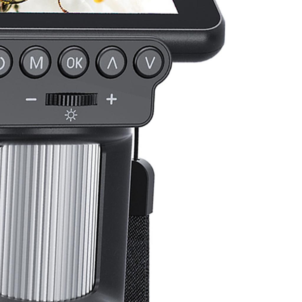 Digital Microscope with 8 LED Lights 2.8 Inch Screen Handheld Magnifier Camera USB PC View 1080P Video Anti Shake