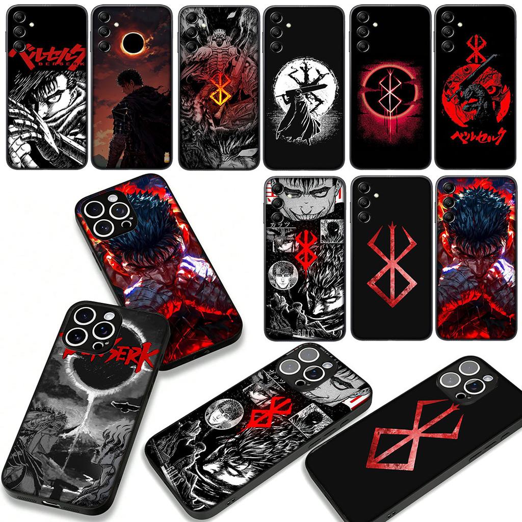 Berserk Cartoon Guts Handyhülle Case für Apple iPhone 17 16 15 11 Pro XS Max XR 6 7 8 Plus + SE 2020 5 16E Hülle