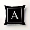 Minimalist Letter Pillow Cover Single Alphabet Print Cushion Case Personalized Initial Decor Pillow for Home  Dorm