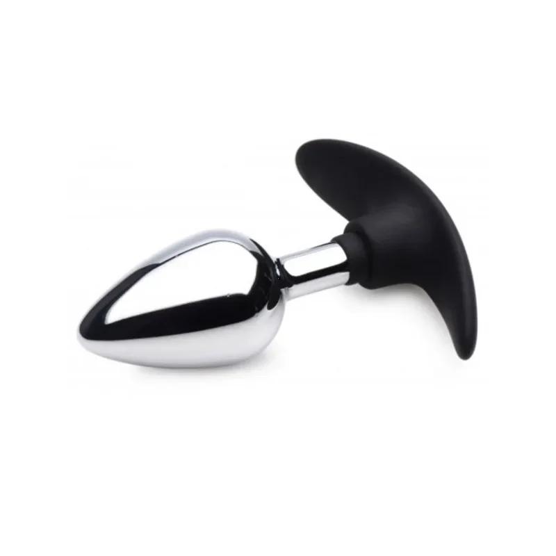 3 Size AMetal Silicone Base Smooth Butt Plugs Nal Plug Sex Toys Prostate Massager Dildo Stimulator Anus Masturbator Adult Toys