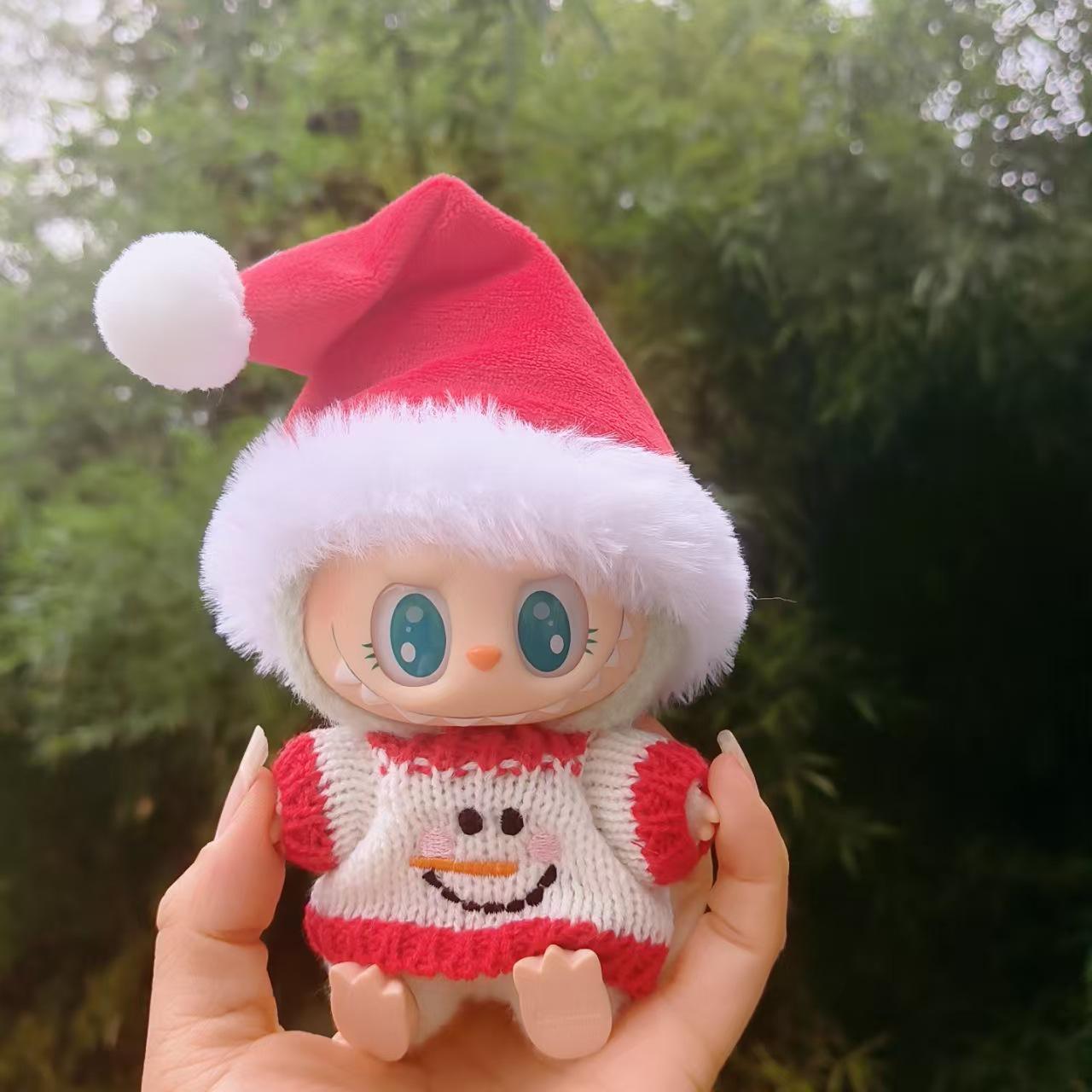 

Брелок Кукла Лабубу Набор Шапка и Свитер для Первого/Второго Поколения