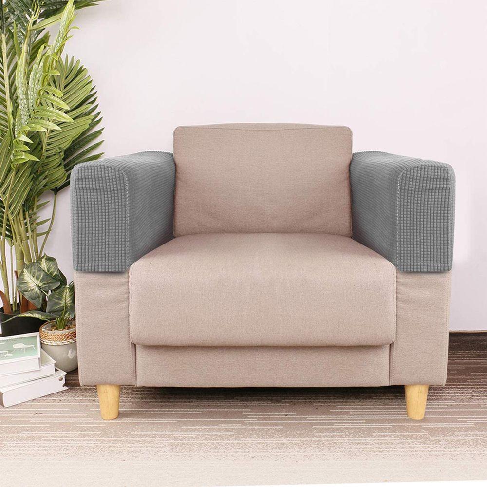 2PCS Removable Chair Stretchy Home & Living Armrest Covers Couch Arm Protector Sofa Cover