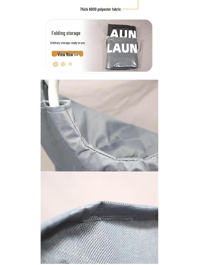 90L Stor Kapacitet Tvättkorg och Leksaksförvaringsväska, Vikbar Smutstvättkorg för Hemmabruk