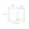 Multipurpose Clear Acrylic Storage Container Set With Lids Qtip Dispenser For Vanity Bathroom Countertop Organization