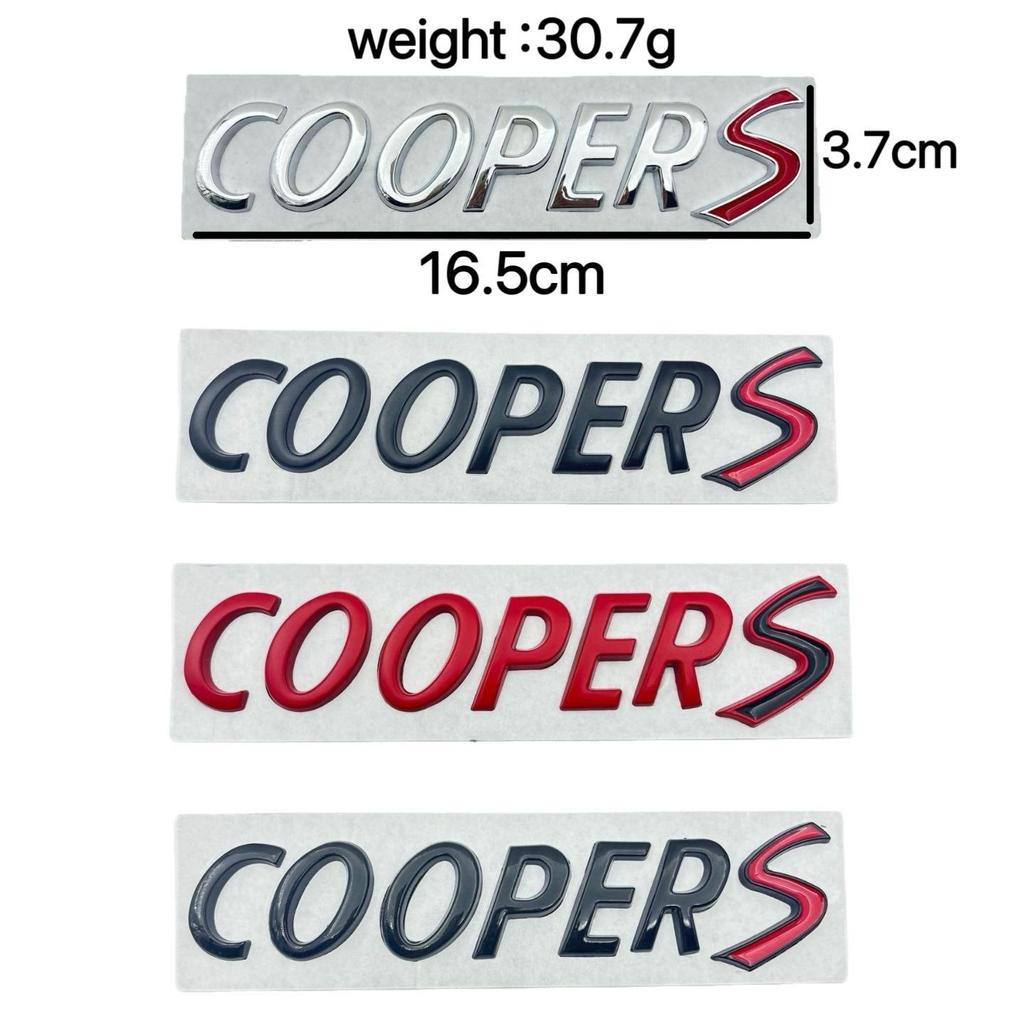 Mini Cooper S Metal Emblem: Rear Trunk Logo Sticker for Car Modification