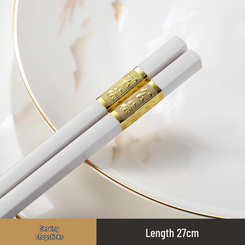 Gold Rimmed Bone China 9-Piece Banquet Tableware Set