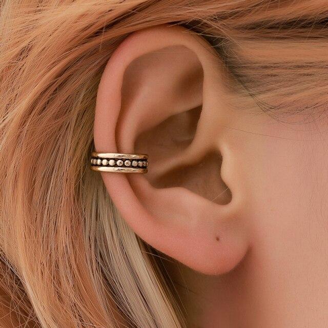 Mode Keine Durchbohrten Ohr Clip Manschette Wrap Ohrringe Blatt Feder Anhänger Nicht Piercing Clip Ohrringe für Frauen Party Statement