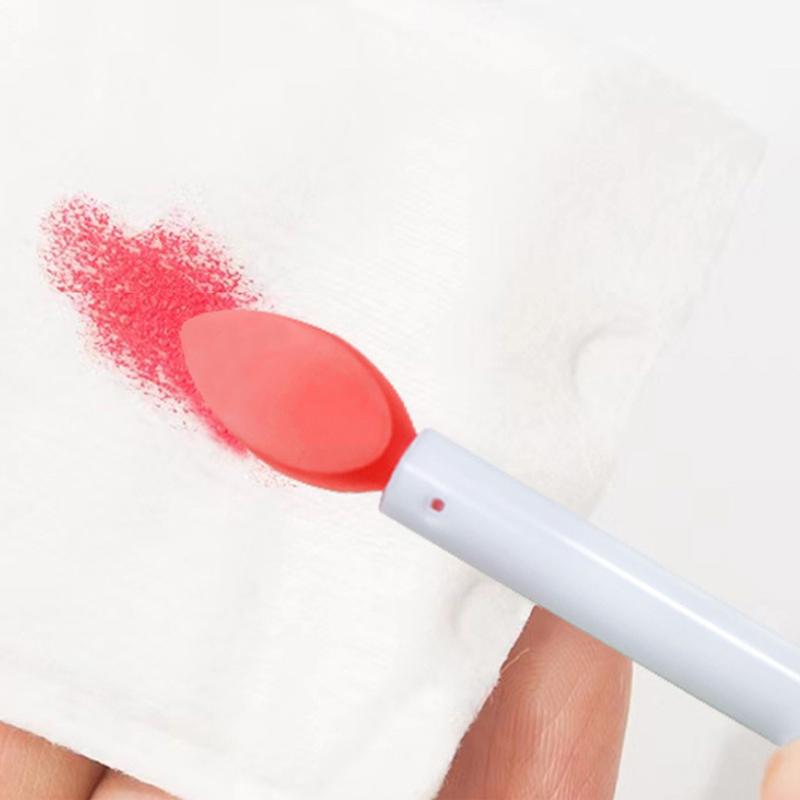 5Pcs Soft Silicone Lipstick Brush Lip Stick Applicator Portable Clean Microbrush Lipgloss Beauty Tool