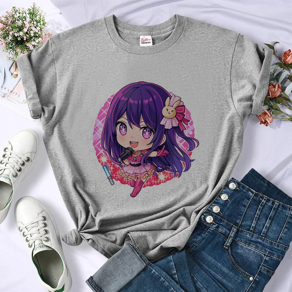 Oshi No Ko Shirt Female Funny Japanese Gyaru Jojifuku Dollette Top Tees Aesthetic Cheap Meme Anime Y2k