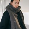ESSENTIAL TASSEL MUFFLER_CHARCOAL