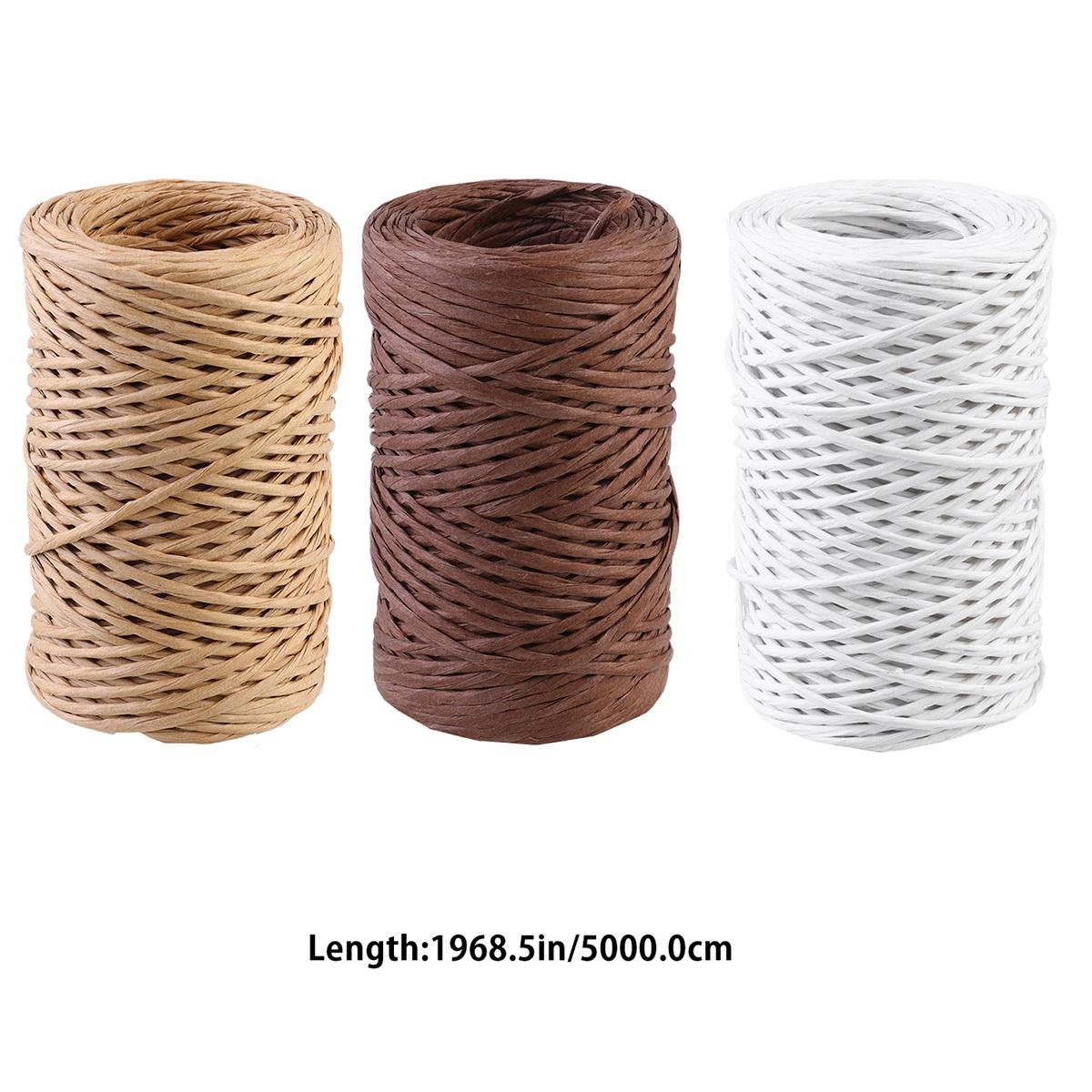 

1 Roll 5000Cm Floral Art Iron Wire Rope Durable Flower Binding Garden Craft Gift Wrapping Diy Ribbon For Handicraft Sewing білий