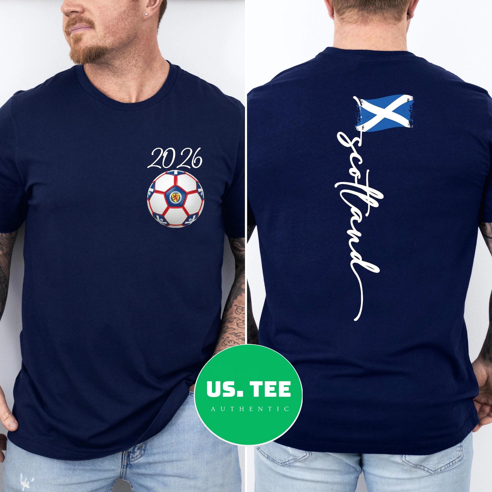 2026 Scotland Football Fan Shirt Scotland Soccer Ball Tee Gift for Men Women S разноцветный