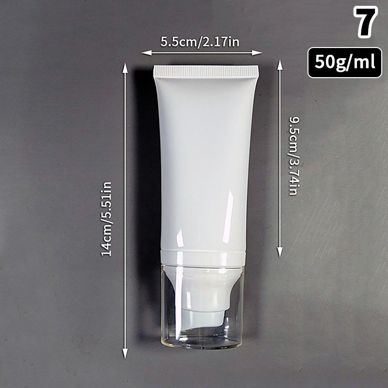 

30/50 мл Пустые Портативные Многоразовые Контейнеры Тюбики Выдавливаемые для Тонального Крема BB Крема Косметического Лосьона Дорожная Бутылочка с Вакуумным Насосом
