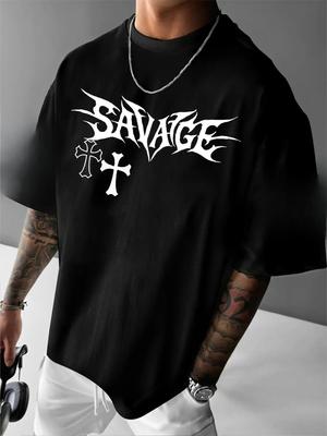 Unique Texture Print Design Summer Mens Tshirt for Daily Casual Wear 100 Pure Cotton Fashionable Streetwear Short Sleeve