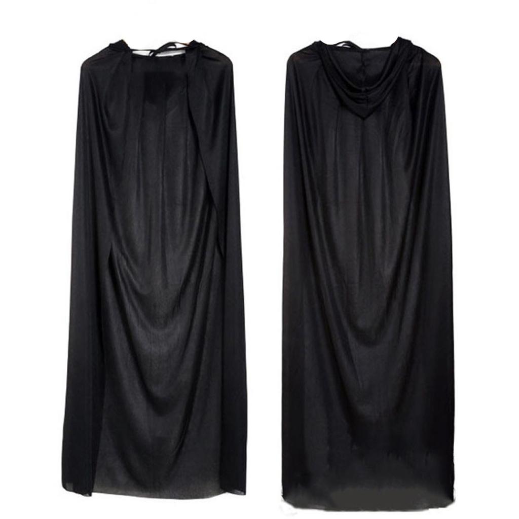 Halloween Performance Costume Cloak Black Single-layer Cloak Witch Cloak