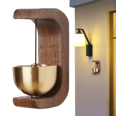 Japanese Door Bell Wooden Wind Chimes Wireless Doorbell Entrance Door Bell Decorative Wind Bell for Home Opening Home Decoration