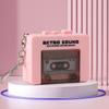 Cassette Recorder Music Key Chain Vintage Music Box Pendant  Home Decoration