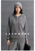 Women's Thick Wool Cashmere Knit Hoodie, Autumn/Winter Loose Sweater Coat.