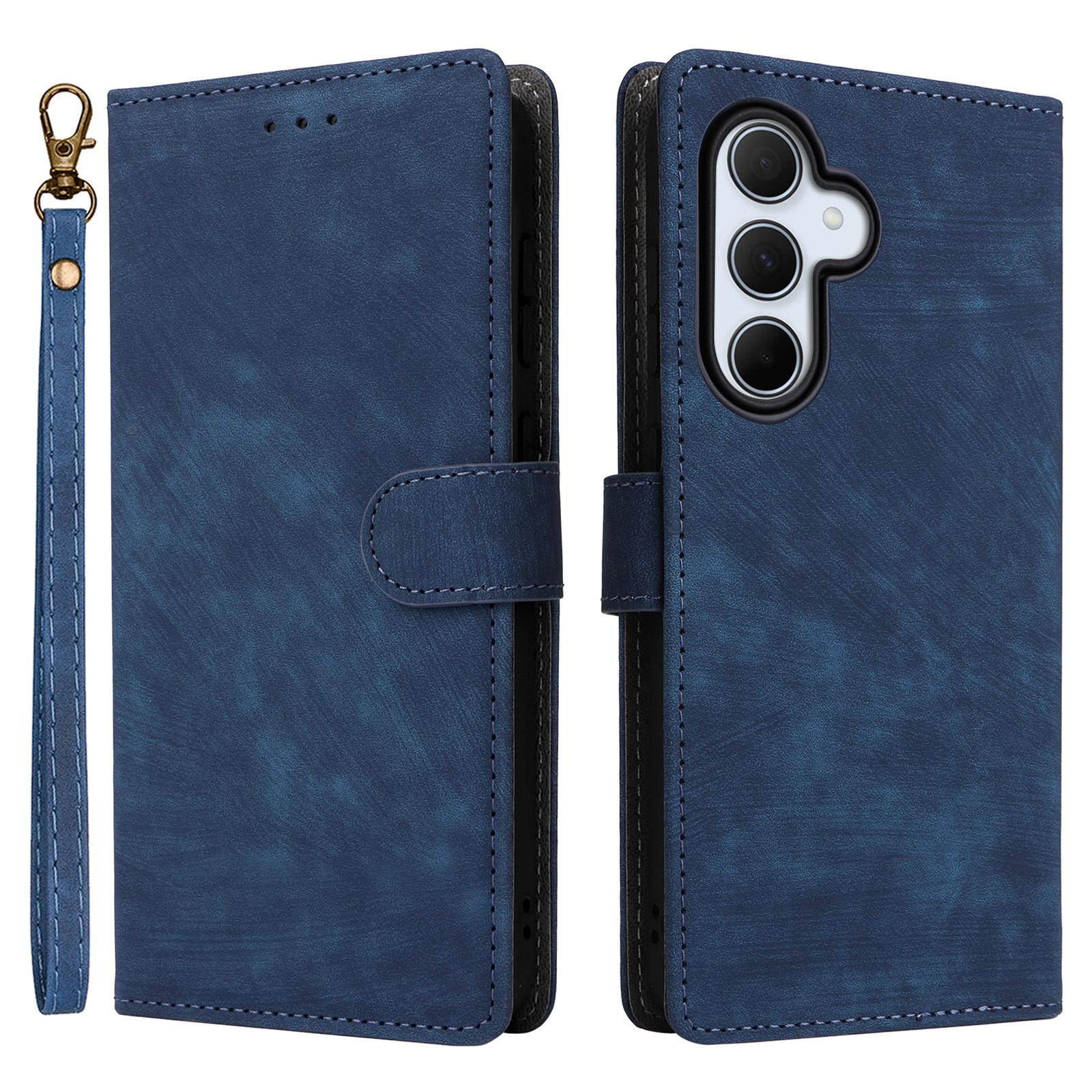 

Для Samsung Galaxy A56 5G Чехол-кошелек с RFID-блокировкой, Обложка из ПУ кожи, Подставка для просмотра B