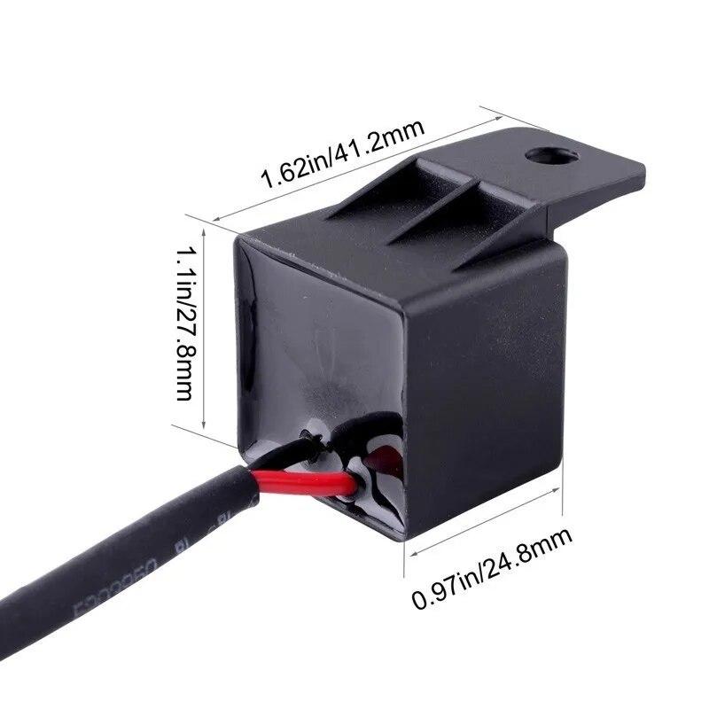 12A 2Pin Electronic LED Flasher Relay For Honda Kawasaki Suzuki Yamaha Motorcycle Motor Turn Signal Bulb Hyper Flash