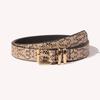 Small New Camouflage Animal Pattern Decorative Women's Thin Belt European and American Versatile Clothing Jeans Belt