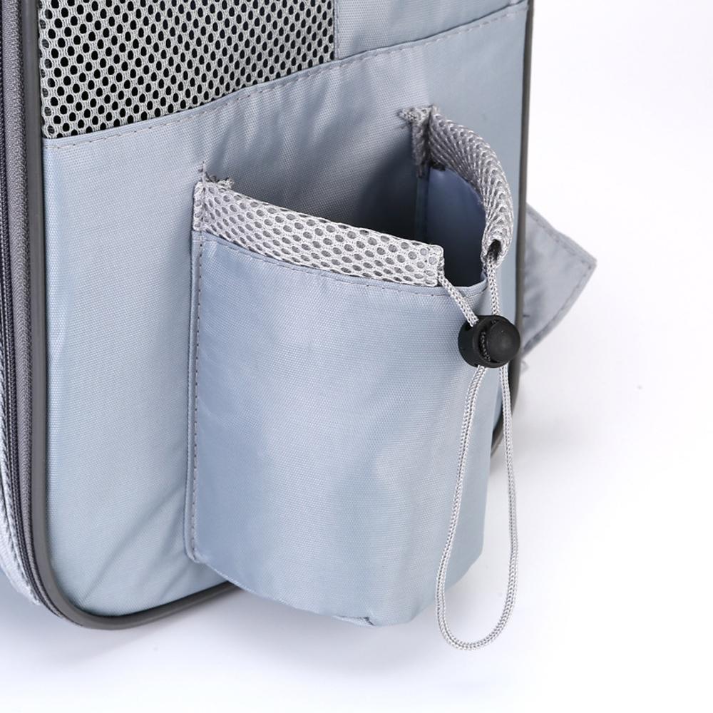 Grau Schwarz Kleiner Hund Katze Rucksack Haustier Tasche Träger Doppelschulter Welpe Kätzchen Reise Taschen