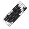 Spilltastatur Type C 84 taster RGB bakgrunnsbelyst ergonomisk buet stille kablet tastatur for familien